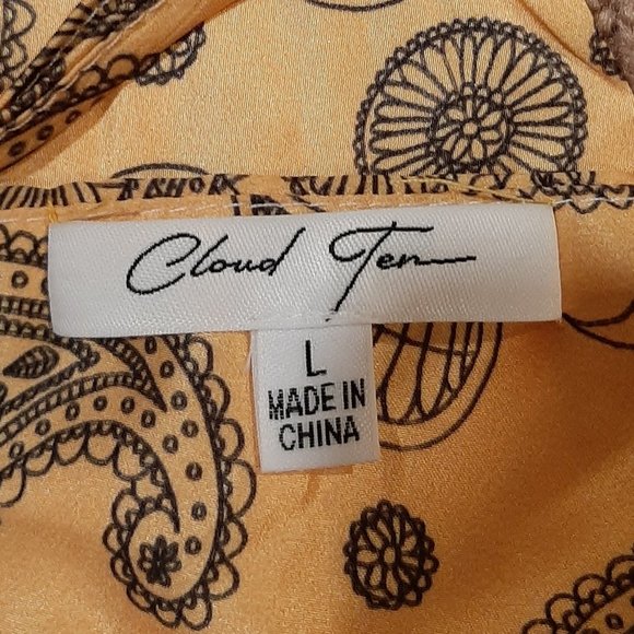 Cloud Ten Paisley-Print Yellow Bandana Top (Large) - Picture 6 of 7